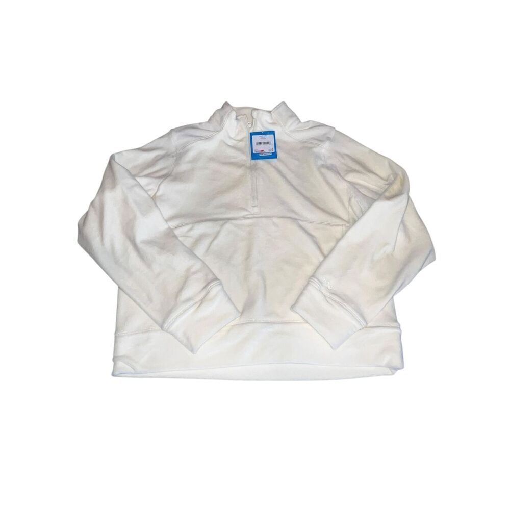 DSG VELOUR HALF ZIP GIRLS SIZE  XL (16) PALE YELLOW SOFT kangaroo pocket scuba